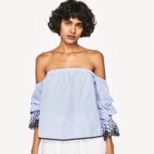 Zara Off the Shoulder Top